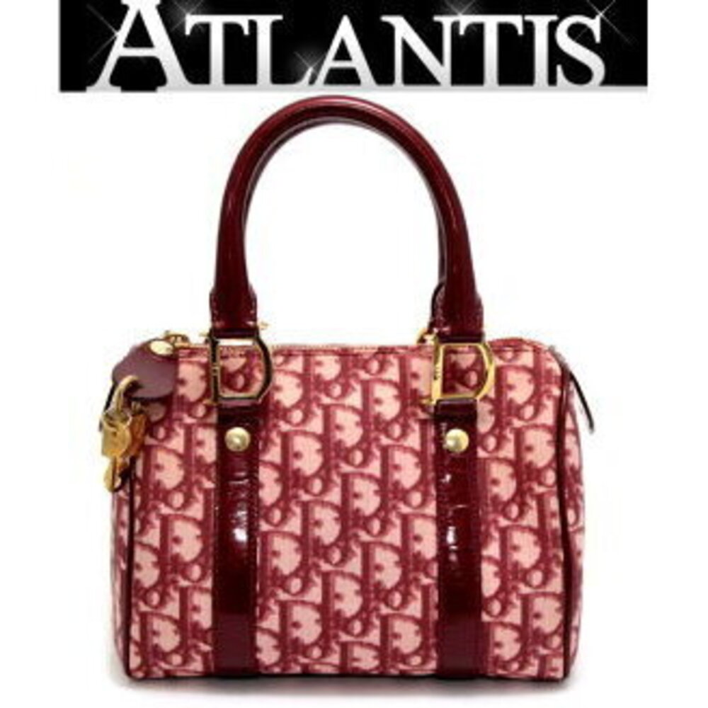 Christian Dior Trotter Boston Bag Red